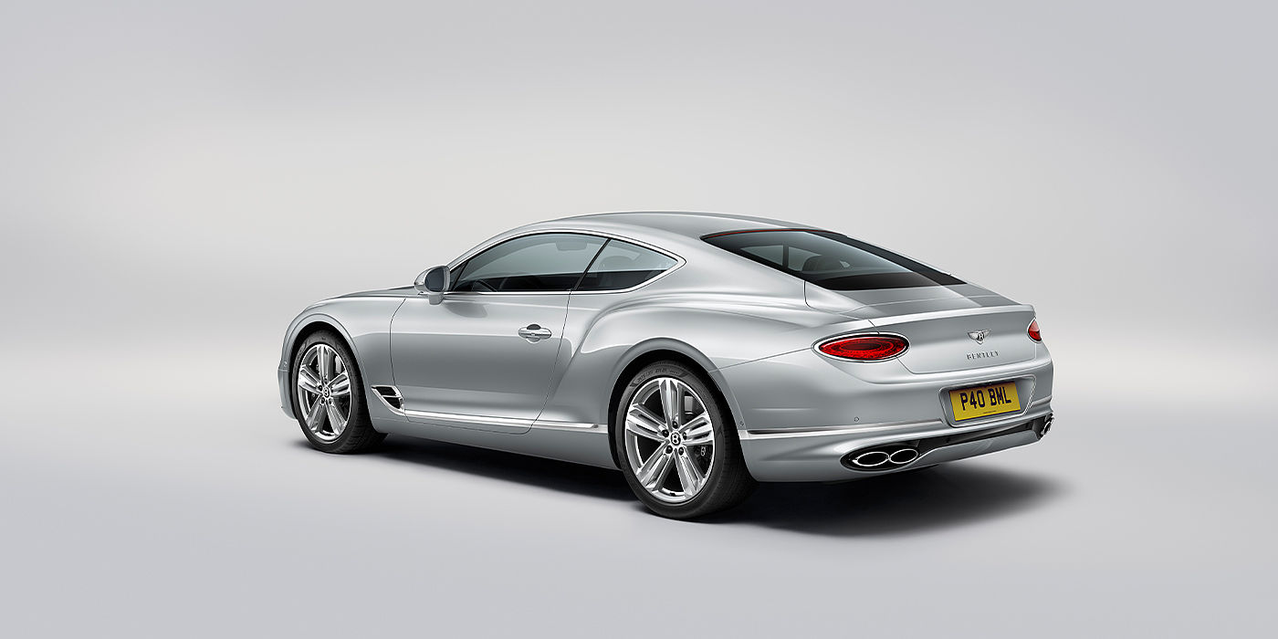 Bentley Leicester Bentley Continental GT coupe in Moonbeam paint rear 34