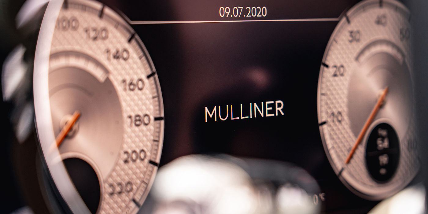 Bentley Leicester Bentley Continental GT Mulliner coupe Mulliner dial detail